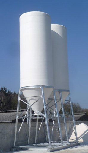 Two actual silos